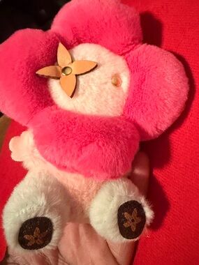 Plush Pink Flower Vivian keychain/bag charm - Designer Style
